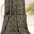 thumbnail image 4 of 1.1 Yards x 59 Inch Dark Blue Japanese Gold Cloud Printed Fabric Japanese Style Print Cotton Fabrics Bronzing Design, 4 of 7
