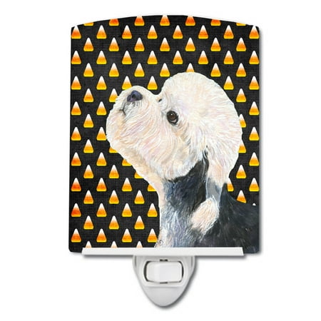 

Caroline s Treasures SS4296CNL Dandie Dinmont Terrier Candy Corn Halloween Portrait Ceramic Night Light 6x4x3