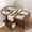 Walnut, variant on 3-in-1 Folding Dining Table with Wine Rack & Cup Holder Lockable Casters, Drop Leaf Oval Folding Kitchen Table for Small Spaces, Black
