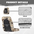 thumbnail image 6 of KUIFORTI White Horse UTV Seat Covers Seats Cover with Headrest Covers Comfortable Waterproof Rhino UTV Accessories Compatible with Yamaha Rhino 700 660 450 2004-2021, 6 of 7