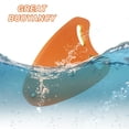 thumbnail image 4 of Kickboard de natación para adultos y niños, tabla de natación ligera de EVA con borde liso, naranja, 4 of 6