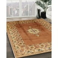 thumbnail image 2 of Ahgly Company Indoor Square Mid-Century Modern Mahogany Brown Oriental Area Rugs, 7' Square, 2 of 6