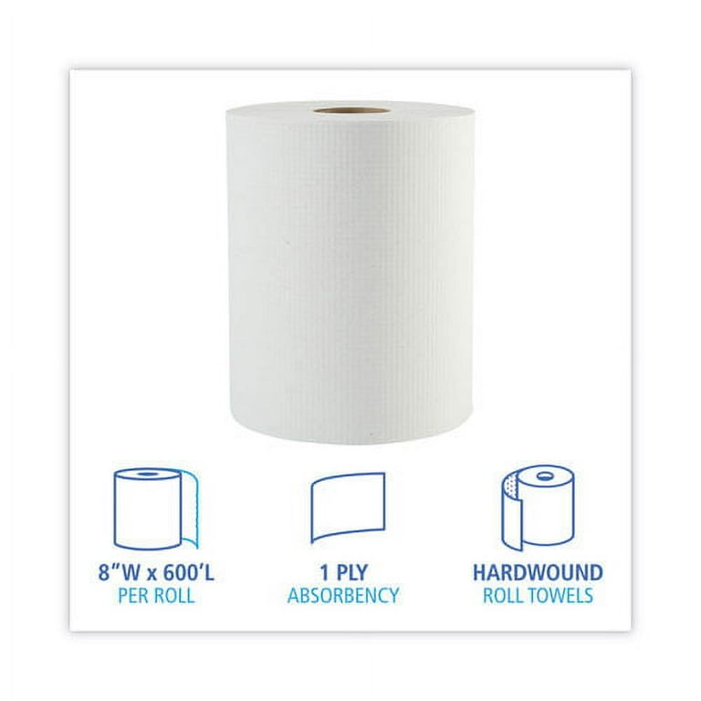 Hardwound Paper Towels, 1-Ply, 8 Hardwound Paper Towels, 1-Ply, 8