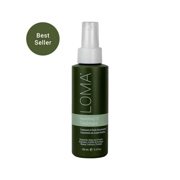 Loma Nourishing Oil Hair Treatment, Anti-Frizz Lightweight Leave-In Heat Protectant, 3.4 fl oz