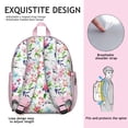 thumbnail image 4 of Watercolor Flower Pattern School Backpack - Ergonomic & Waterproof, 4 of 4