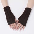 thumbnail image 4 of Nmnitkp Gloves Knitted Arm Warmers Gloves Winter Long Fingerless Gloves Thumb Hole Gloves Mittens for Women and Men, Arm Warmers Fingerless Gloves, Premium Open Finger Cable Knit Warm Winter Sleeve, 4 of 4