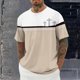 thumbnail image 1 of Tops para hombre, blusas y camisas de cuello redondo y manga corta para hombre, blusas casuales de moda con cuello redondo y manga corta, blusas para hombre, blusas de poliéster para hombre, 1 of 5