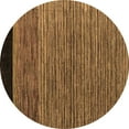 thumbnail image 1 of Ahgly Company Indoor Round Oriental Brown Modern Area Rugs, 3' Round, 1 of 4