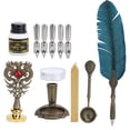 thumbnail image 3 of Ink Quill Dip Pen Set Vintage Feather Fountain Pen Student Writing Ink Stationery Gift Box, 3 of 7