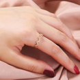 thumbnail image 5 of Anillo de circón con patrón de ondas doradas para los altibajos de mi hija, 5 of 5