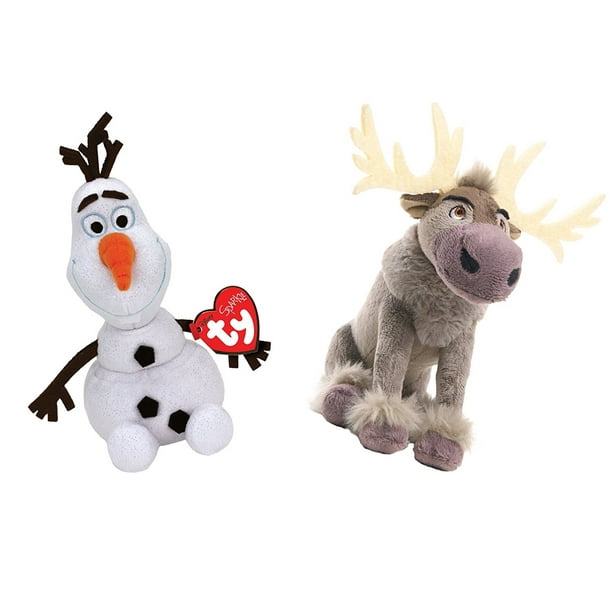 Cp Ty Beanie Babies Frozen Olaf the Snowman and Sven the