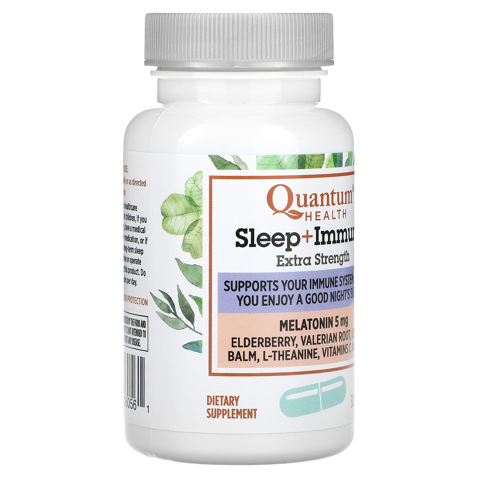 Quantum Health Sleep + Immune, Melatonin, 30 Capsules