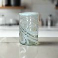 thumbnail image 2 of Hand-Blown Mexican Drinking Glass | White Swirl (Setof4), 2 of 6