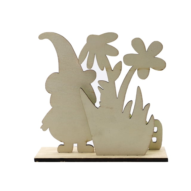 Yuarrent Paquete de 2 carteles de de para el día de Pascua, borde liso, conejo enano, prácticos adornos de rodajas de para Artesanía Yuarrent HA028584-00