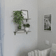 thumbnail image 5 of Estantes flotantes, estantes flotantes de madera para decoración de pared, estante flotante de baño montado en la pared para almacenamiento gris, 5 of 6