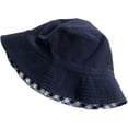 thumbnail image 6 of CoCopeaunts Casual Double-Faced Plaid Bucket Hats Version of Summer Lovely Sunshade Sunscreen Fisherman Hat Dome Basin Hat, 6 of 8