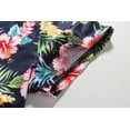 thumbnail image 5 of SSLR Womens T Shirts V Neck Criss Cross Floral Tee Short Sleeve T Shirt, 5 of 7