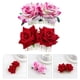 thumbnail image 2 of 2 piezas de cabello nupcial clips de moño tela rosa flor para la flor peinado para el cabello de boda herramienta, 2 of 5