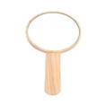 thumbnail image 6 of Hand Mirror Make Up Wood Handle Barber Hairdressing Face Round Makeup Mirror, 6 of 12