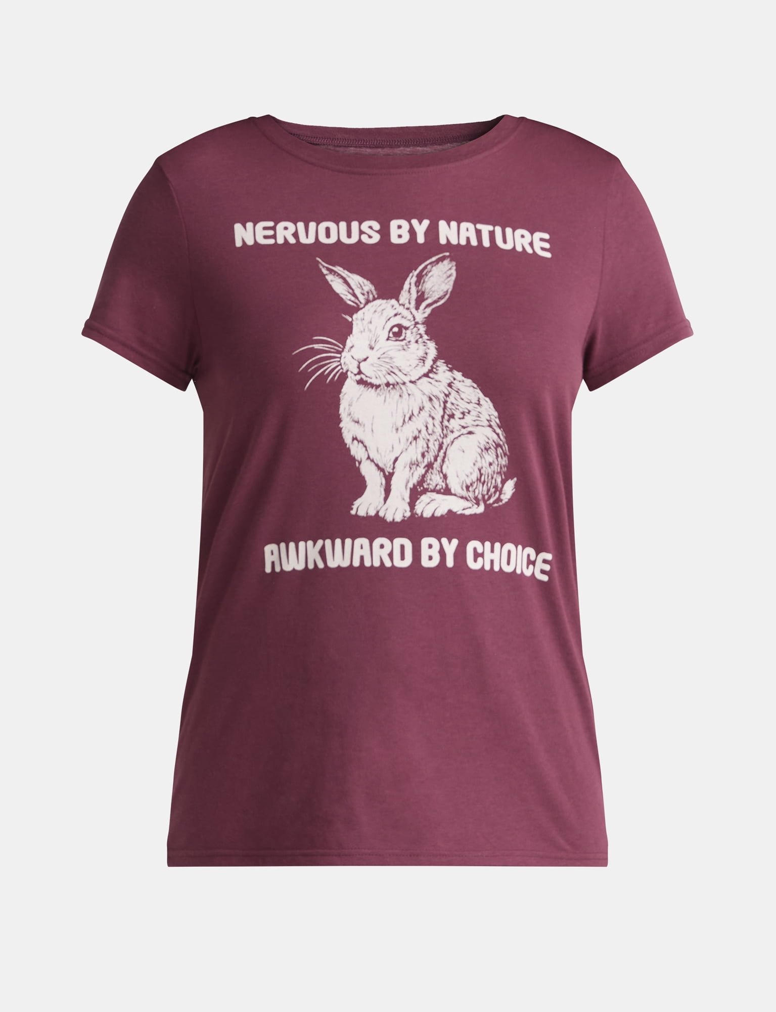 Cactus and Pearl Women's Nervous By Nature Graphic Tee, Sizes XXS-2XL