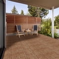thumbnail image 2 of Alden Design 27pcs Indoor & Outdoor Wood Flooring Tiles for Patio Garden, 12" x 12", Brown, 2 of 10