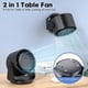 thumbnail image 2 of 173x138x190mm Desk Fan Quiet Wall-Mounted Table Fan with Turbo Airflow 100-Speed Digital Display & 105 Adjustable Tilt Rechargeable Battery for Home O, 2 of 5