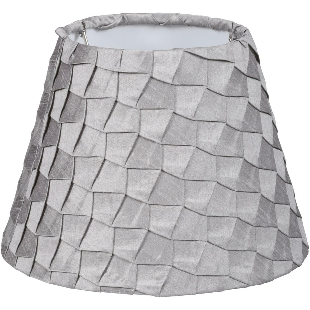 Better Homes & Gardens Gray Pleat Tapered Drum Accent Lamp Shade