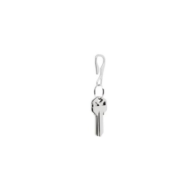 Stainless Steel Silver U-Shaped Key Ring - Case of 6
