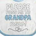 thumbnail image 4 of Inktastic Please Pass Me to Grandpa Now Cute Baby Boys or Girls Baby Bib, 4 of 4