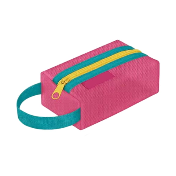 Nylon Mesh Organiser Travel Makeup Bag Zippered Closure Portable Cosmetics Bag
