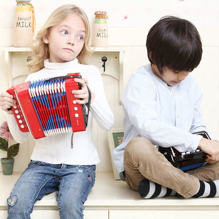 Dcenta Kids Accordion Toy, 10-Key Musical Instrument photo 4
