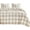 Beige, variant on - Ggham Comforter Set, Plaid Buffalo Check Checkered Cottagecore Cute Geometric, Soft Lightweight Beddg, 3 count, Beige, Size