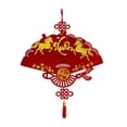 thumbnail image 2 of Decoración de Año Nuevo vietnamita, letrero colgante para la entrada con borla, reutilizable. Estilo F, 2 of 9