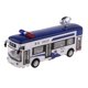 thumbnail image 2 of 1:50 Coche de Juguete Diecast Tirando de Modelo Autobús de Policía Sonido de lámpara Bnca Azul CUTICAT Juguete de coche fundido a troquel, 2 of 8