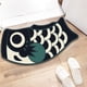 thumbnail image 1 of Felpudo japonés Koi para exteriores, felpudo de pescado, cómodo, decorativo, antideslizante, alfombra de baño de pescado, alfombra de bienvenida para negro 37cmx70cm, 1 of 8