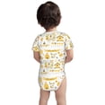 thumbnail image 5 of Daiia Farm Bee Cute Honey Printed Unisex-Baby Short Sleeve Onesies Bodysuits Baby Climbing Clothes Soft and Comfortable Romper with Expandable Shoulder Design-6 Months, 5 of 8