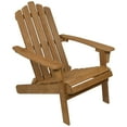 thumbnail image 4 of Northlight 36" Natural Stained Classic Folding Wood Adirondack Chair, 4 of 7
