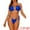 Royal Blue, variant on DARING DIVA Women's Ruffle Pleated Bikini Sets, 2-Piece Swimsuits S Olivine Green