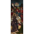 thumbnail image 2 of Sigmund Holbein 9x18 Black Ornate Wood Framed Double Matted Museum Art Print Titled - Christ in the House of Simon (1495-1500), 2 of 5