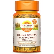 Sundown Standardized St. John's Wort 300 mg ,Non-GMO, Dairy, Artificial Flavors 150 Capsules
