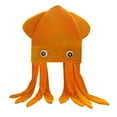 thumbnail image 3 of yuksok Octopus Shaped Hat Party Hat for Stage Performance Birthday Gift Photo Props orange, 3 of 8