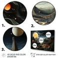 thumbnail image 3 of Designart "Asteroid Ascendancy horizon I" Asteroids Floater Framed Wall Art Print, 3 of 7
