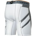 thumbnail image 2 of Champro Sports Wind Up Compression Sliding Shorts with Cup, Adult Medium, White, 2 of 6