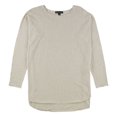 thumbnail image 1 of I.N.C Womens Solid Shirttail Pullover Sweater, Beige, X-Large, 1 of 2