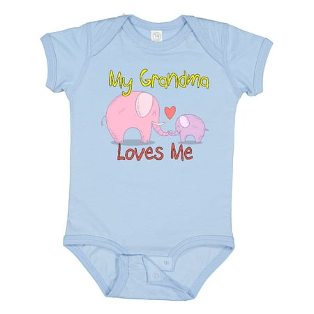 

Inktastic My Grandma Loves Me Gift Baby Boy or Baby Girl Bodysuit
