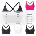 thumbnail image 3 of Wensltd Womens Sport Yoga Bras Crew Neck Sleeveless Cropped Tops Trendy Workout Fitness Push Up Bra, 3 of 5