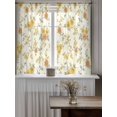 thumbnail image 4 of Farmhouse Sunflowers Blossoms Curtains 45 Inch Length, Sheer Curtains for Bedroom Living Room Window Vintage Rustic Flowers Rod Pocket Voile Drapes Kitchen Curtains Small Half Window 42"x45" 2 Panels, 4 of 7