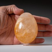 Genuine Polished Lemon Quartz (3) Egg from Madagascar