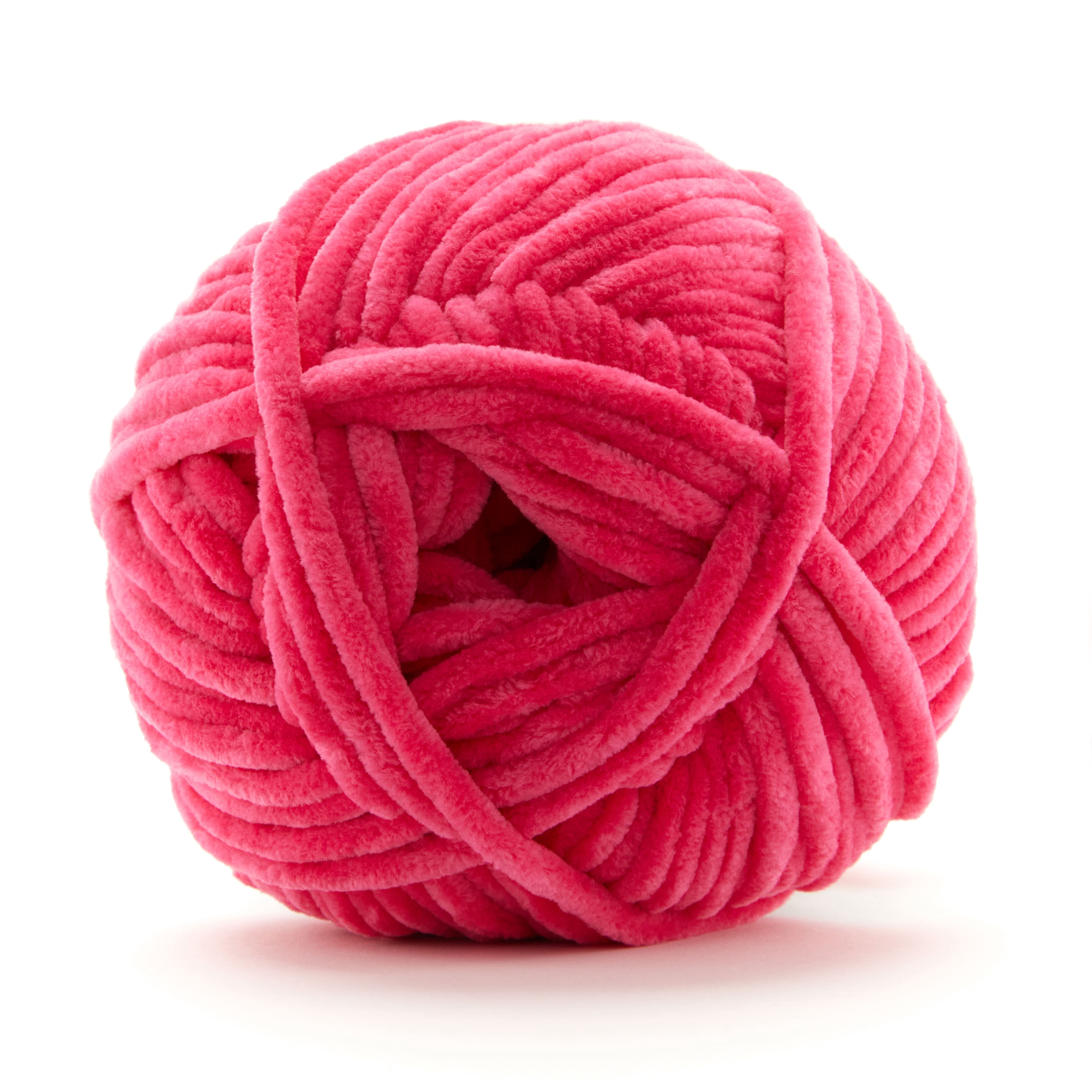 Loops & Threads Rose Sweet Snuggles Lite Yarn - Super Bulky Yarn for Knitting, Crochet, Weaving, Arts & Crafts, 12 Pack