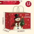 thumbnail image 4 of 9 Pack Extra Large Christmas Paper Bags with Handles, Kraft Christmas Gift Bags, Holiday Gift Bags for Wrapping Jumbo Xmas Presents 16.9 x 7.1 x 12.6 inches, 4 of 7